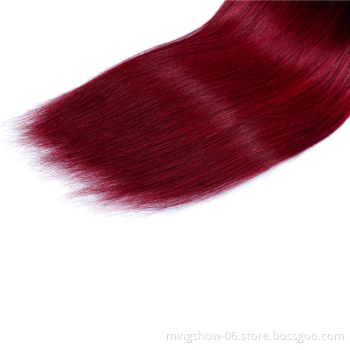 Hot sale colored hair extension indian human hair